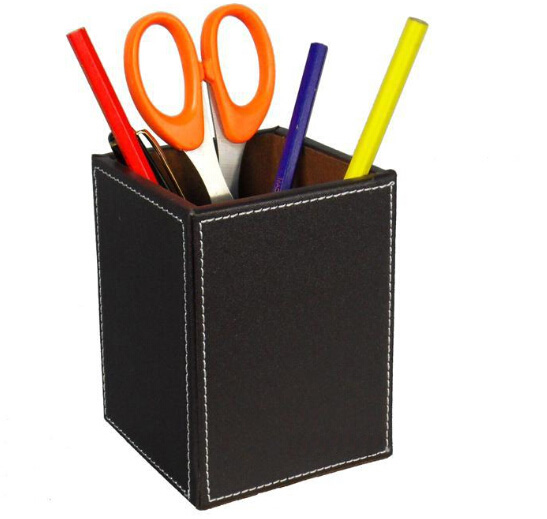 Leather Pen Container
